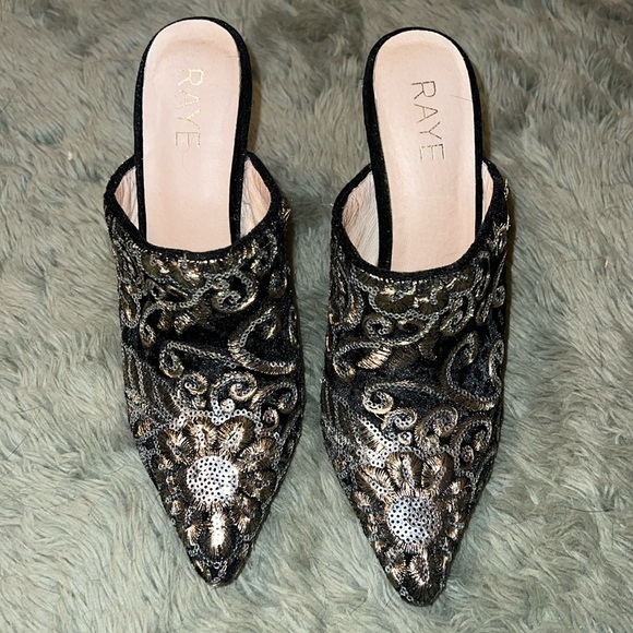 Raye Embroidered Heels - Picture 1 of 3